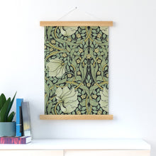 Load image into Gallery viewer, william morris pimpernel original on black (Wall Hanging)
