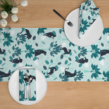 Load image into Gallery viewer, Tropical Panther Mint Black(Table Runner)
