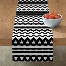 Load image into Gallery viewer, Black Zebra Stripes Chevron(Table Runner)
