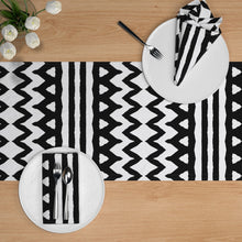 Load image into Gallery viewer, Black Zebra Stripes Chevron(Table Runner)
