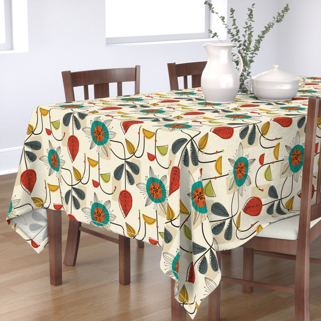 1950s mid century modern(Rectangular Tablecloth）