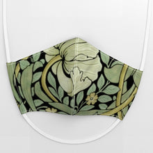 Load image into Gallery viewer, William morris pimpernel original on black(Face Mask)
