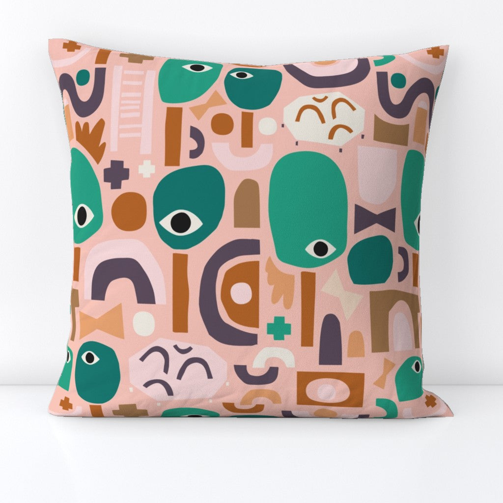 Playground(Square Throw Pillow Cover)