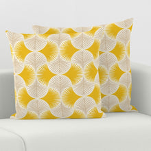 Load image into Gallery viewer, tropical geometry yellow by innamoreva（Square Throw Pillow Cover）
