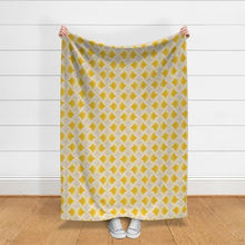 Load image into Gallery viewer, Tropical geometry yellow(Throw Blanket)
