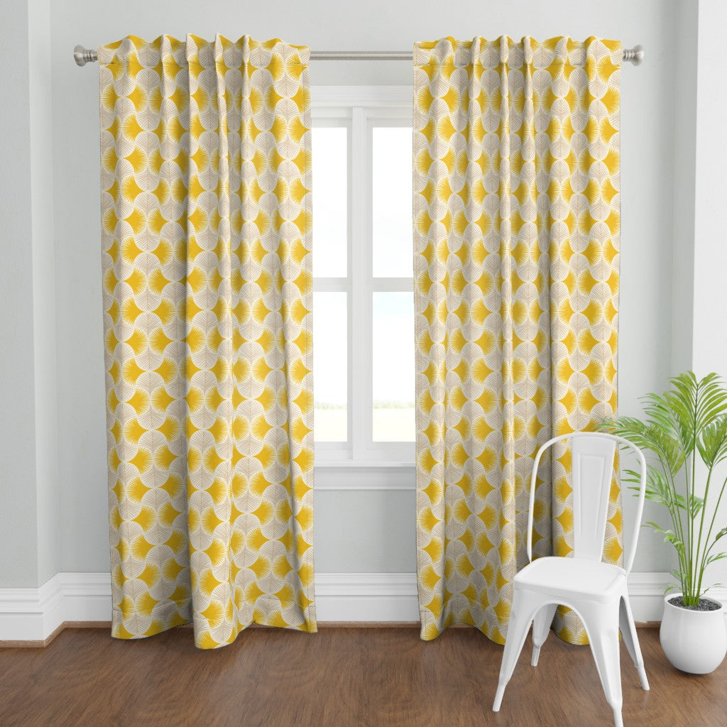 Tropical geometry yellow(Curtain Panel)