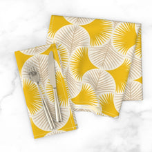 Load image into Gallery viewer, Tropical geometry yellow(Dinner Napkins)
