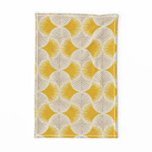 Load image into Gallery viewer, Tropical geometry yellow(Tea Towel)
