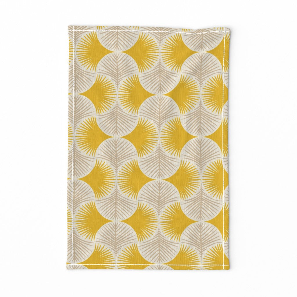 Tropical geometry yellow(Tea Towel)