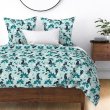 Load image into Gallery viewer, Tropical Panther Mint Black（Duvet Cover）
