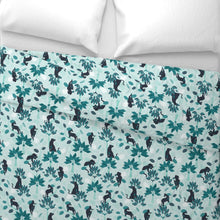 Load image into Gallery viewer, Tropical Panther Mint Black（Duvet Cover）
