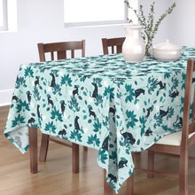 Load image into Gallery viewer, Tropical panther mint black(Rectangular Tablecloths)
