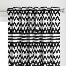 Load image into Gallery viewer, Black zebra stripes chevron(Curtain Panel)
