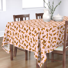 Load image into Gallery viewer, Tigers on pink(Rectangular Tablecloth）
